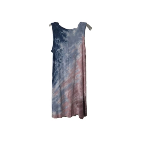 Women's Thread & Supply Sleeveless Tank Dress, Tie Dye, Pink Blue, Medium - Picture 1 of 5